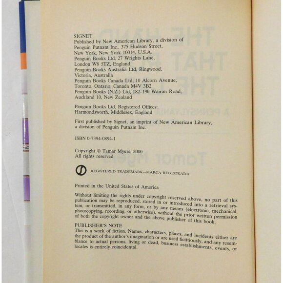 The Hand That Rocks The Ladle Tamar Myers 2000 Pennsylvania Dutch Mystery HBDJ - Picture 4 of 4